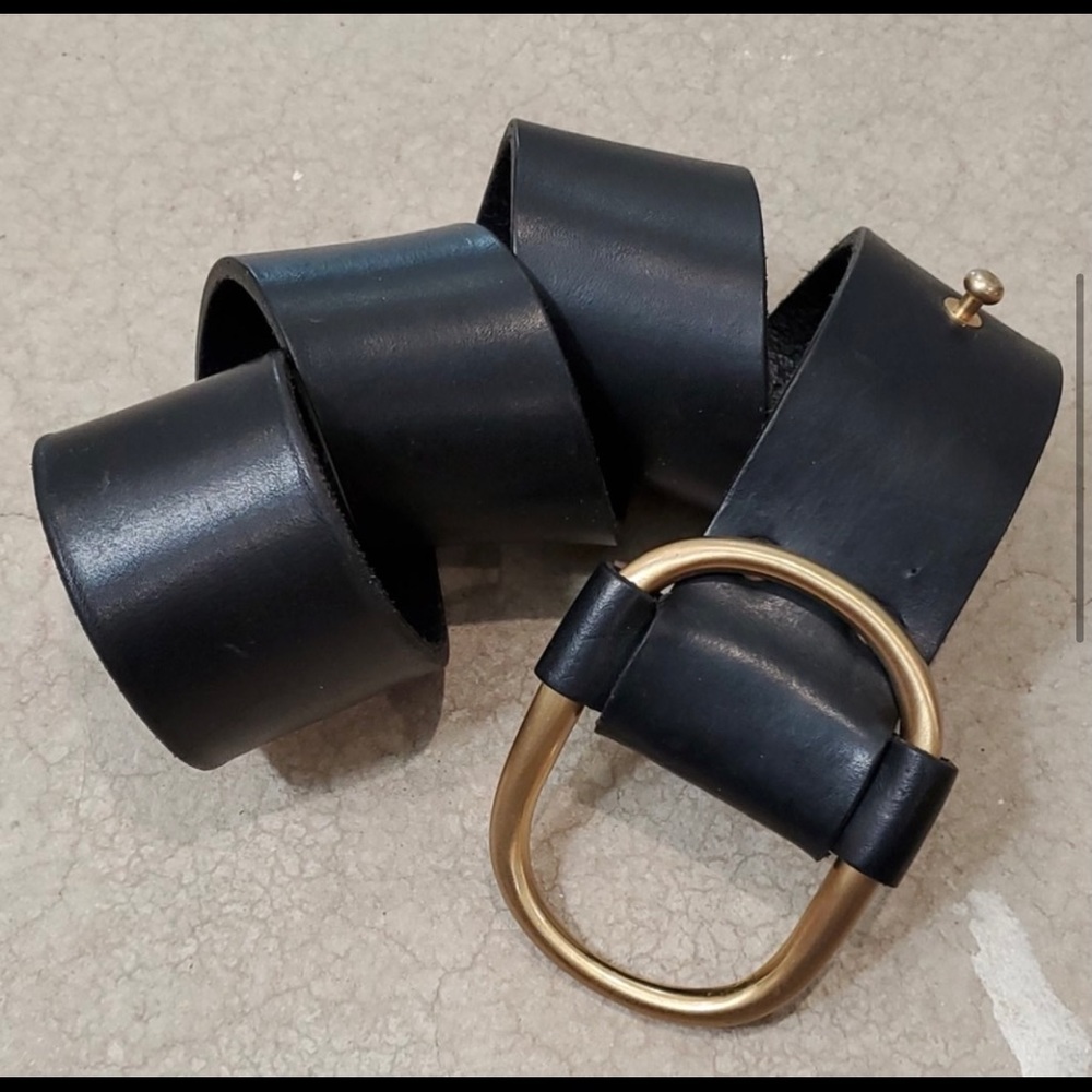 Banana Republic Wide Black Leather Belt